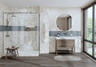 Maniscalco - Chameleon Series - 1" x 1" Porcelain Penny Round Mosaic - Blue Denim Room Scene