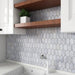 Maniscalco - Provence - Mini Provenzal 2 in. x 4 in. Porcelain Mosaic - Vallee Azur Wall Install