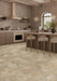 Mannington - Adura Apex - Luxxe 13.6 in. x 11.8 in. Hexagon Luxury Vinyl Tile - Caviar Room Scene