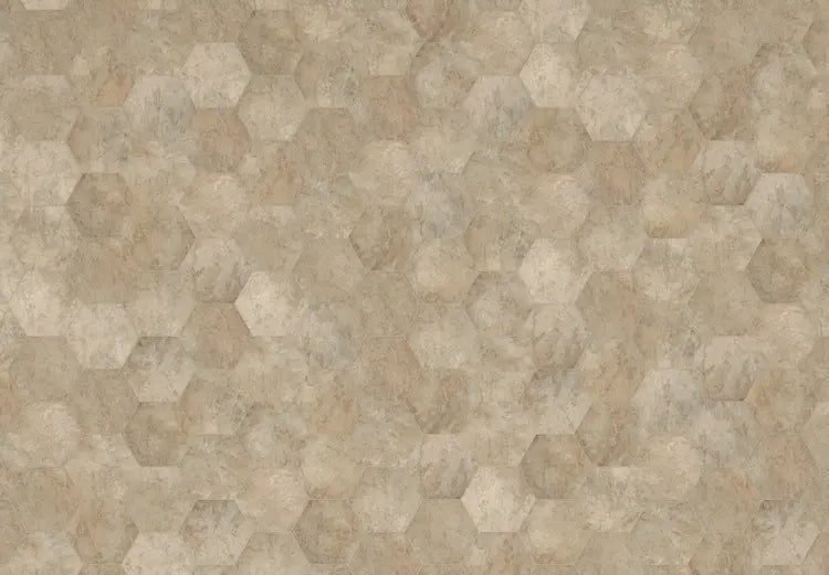 Mannington - Adura Apex - Luxxe 13.6 in. x 11.8 in. Hexagon Luxury Vinyl Tile - Caviar Color Variation
