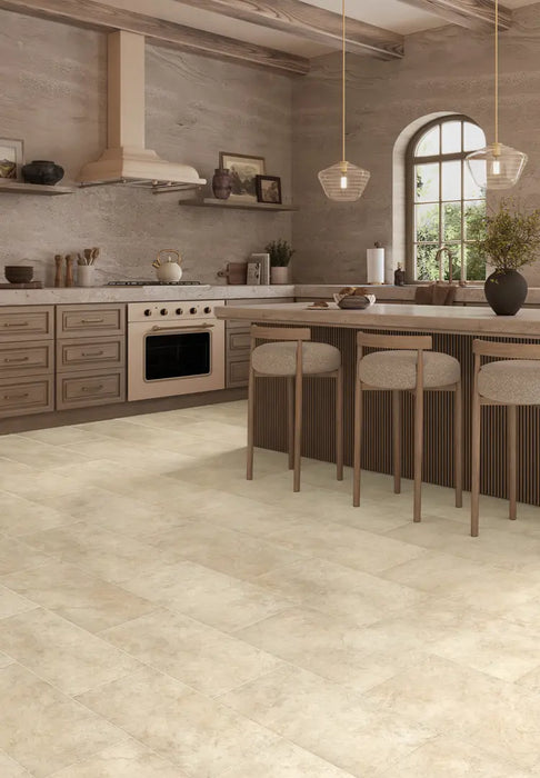 Mannington - Adura Apex - Luxxe 12 in. x 24 in. WPC Luxury Tile - Pearl Room Scene