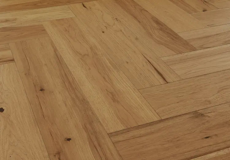 Mannington - Maison Collection - Provence Herringbone Engineered Hardwood - Champagne Close View