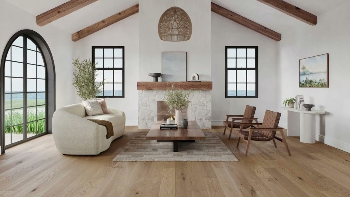 Mannington - Chateau Engineered Hardwood - Croissant Living Room Install