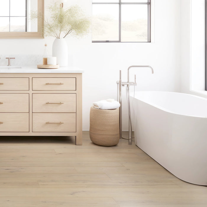 Mohawk - TecWood Enhanced | Madera Trace - Natural Stone Oak Room Scene