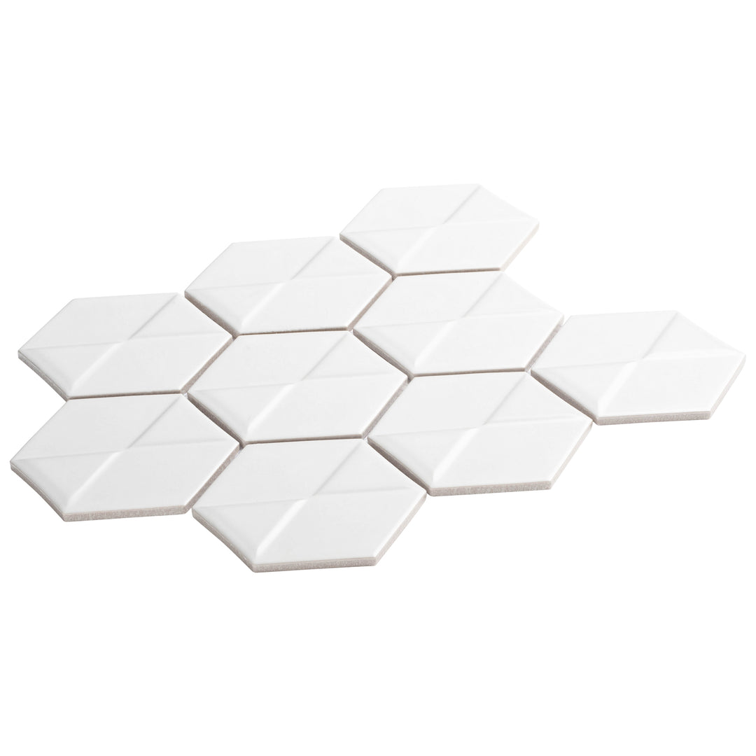 Bellagio - Nebula Collection Porcelain 3D Hex Mosaic - Perixo