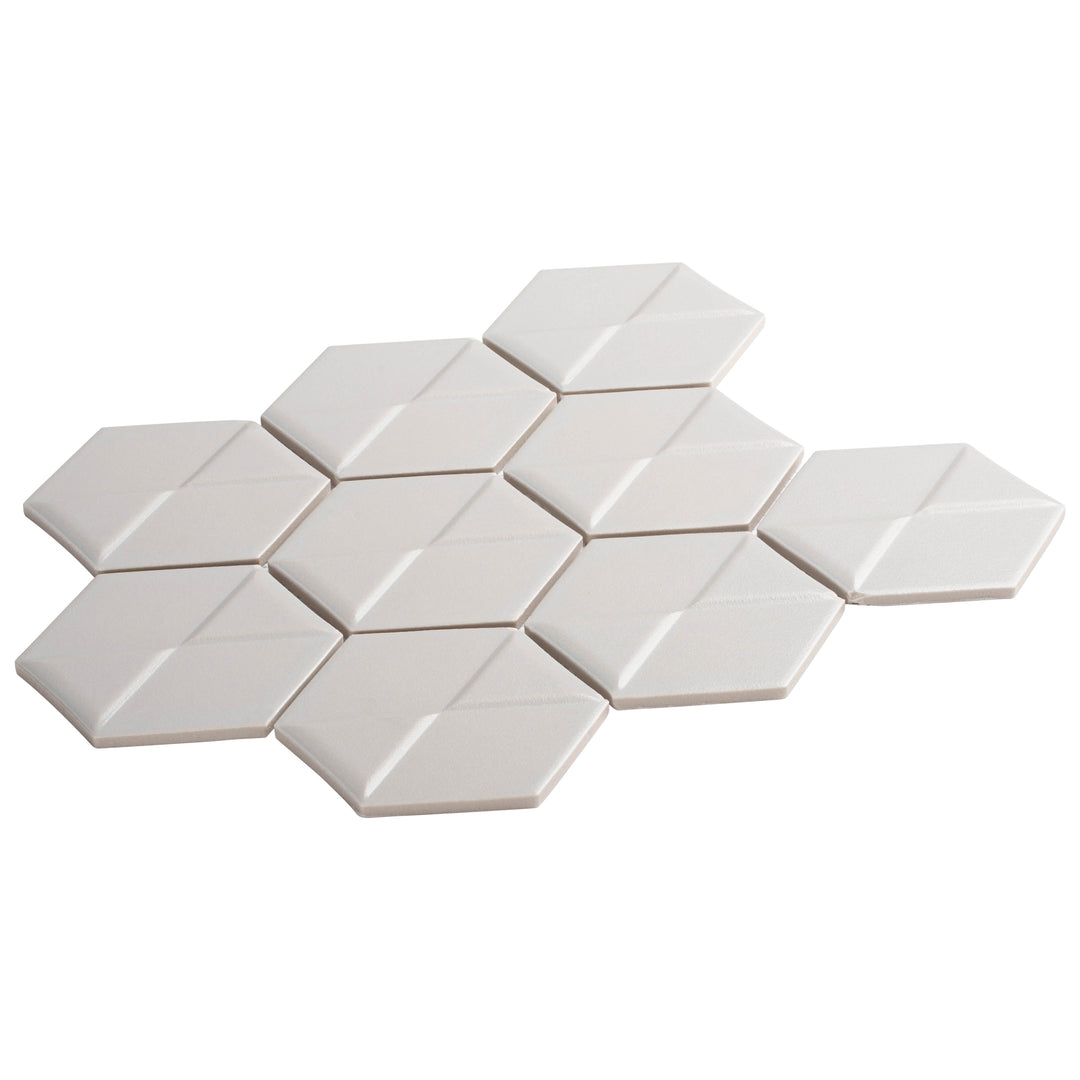 Bellagio - Nebula Collection Porcelain 3D Hex Mosaic - Dramon