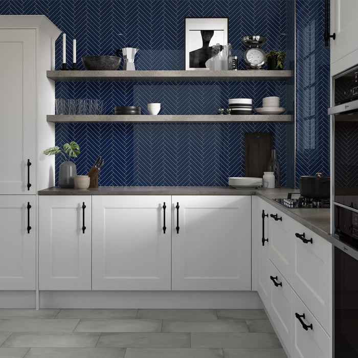 Emser Tile - Regala - 8" x 10" Porcelain Mosaic - Token Installe