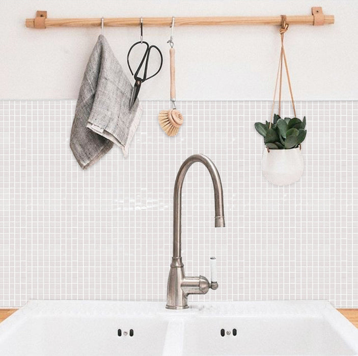 Emser Tile - Galore - Glass Mosaic - White Installed