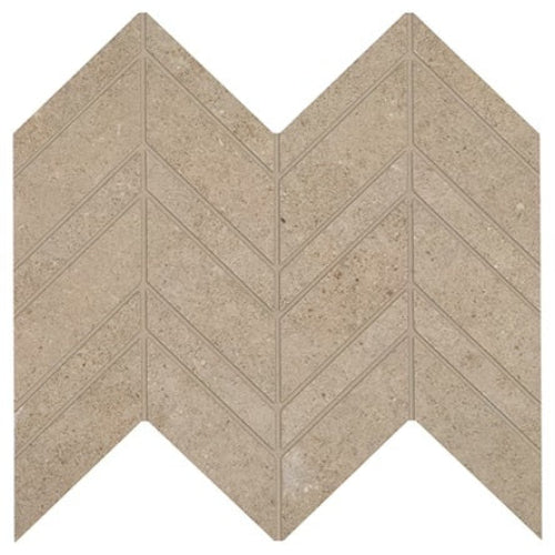 Marazzi - Modern Formation Porcelain Chevron Mosaic - Overland Beige