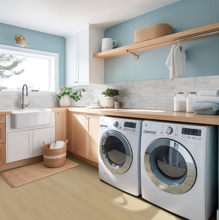 MSI - Laurel Reserve Luxury Vinyl Plank - Palmilla Laundry Room Install