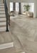 Mannington - Latitude Collection Park City Herringbone - Wintry Installed