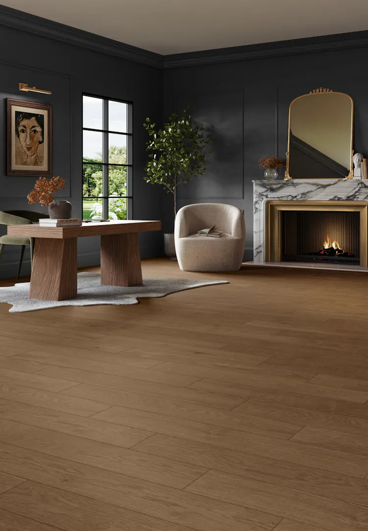 Mannington - Riverwalk Engineered Hardwood - Pebble Room Scene