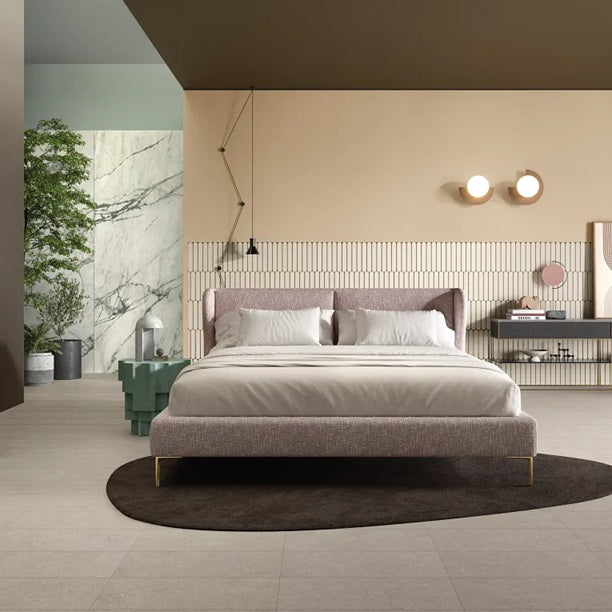 Arizona Tile - Intense Series - 12" x 24" Rectified Porcelain Tile - Perle floor installation