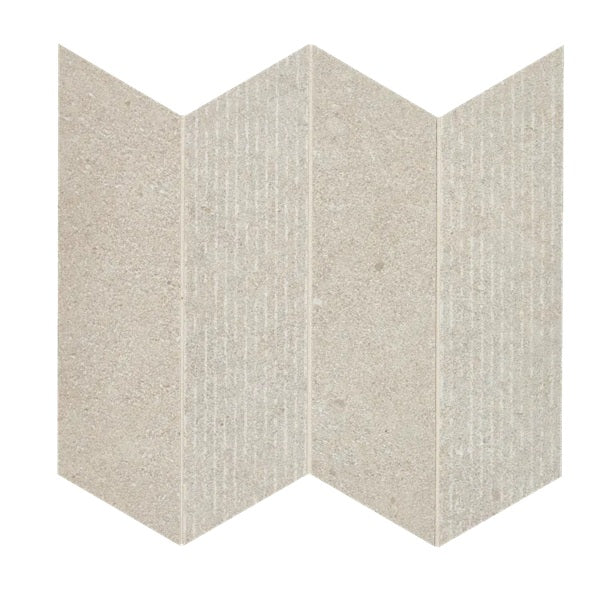 Arizona Tile - Intense Chevron Porcelain Mosaic - Perle