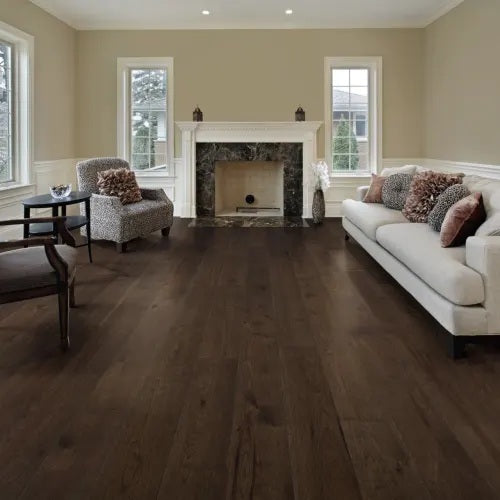 Nuvelle - Cottage Collection - Engineered European Oak - 6.5" x 59" - Lake Placid floor installation