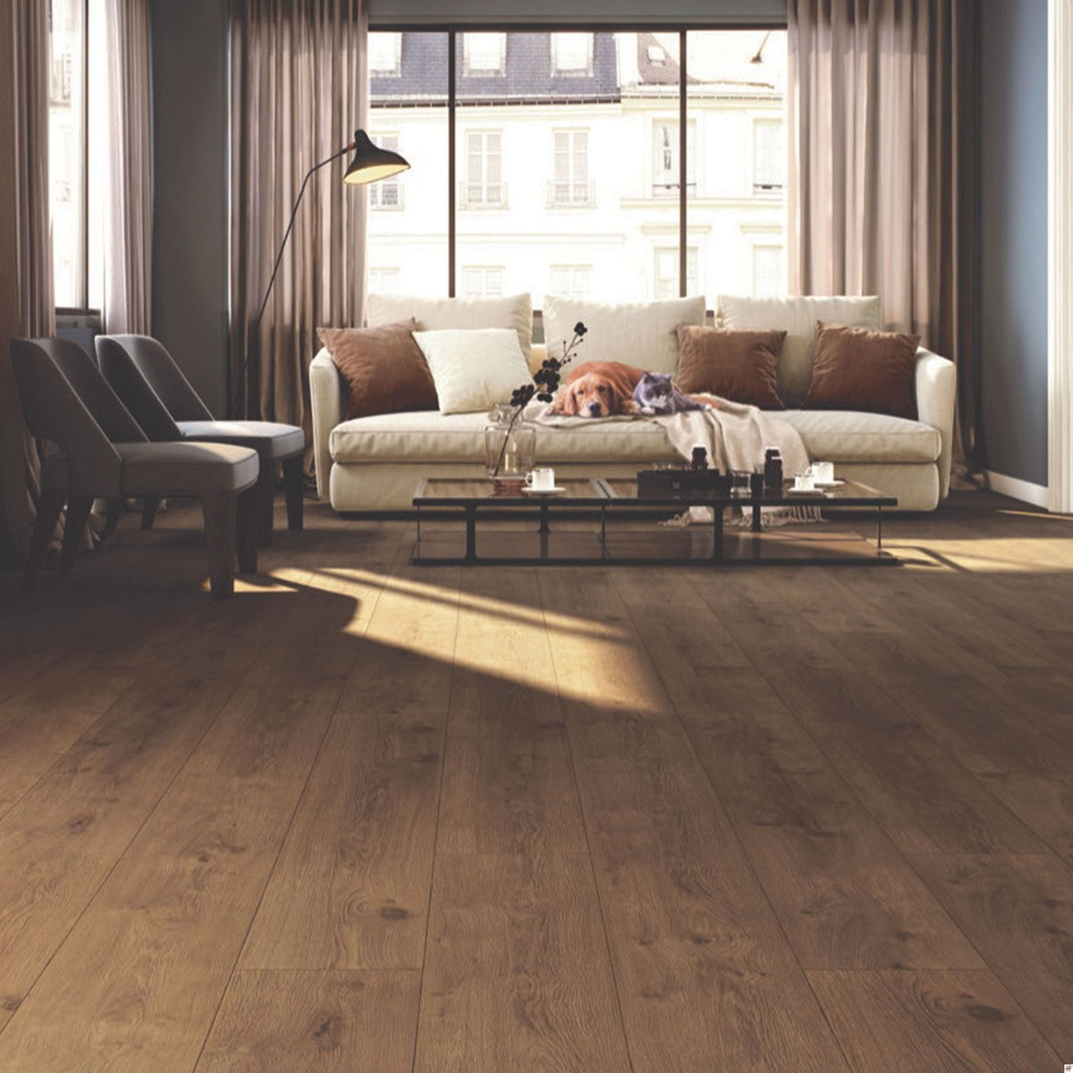 Ribadao - Stravaganza Collection 10 in. x 70 in. Vinyl Plank - Pompeii floor installation