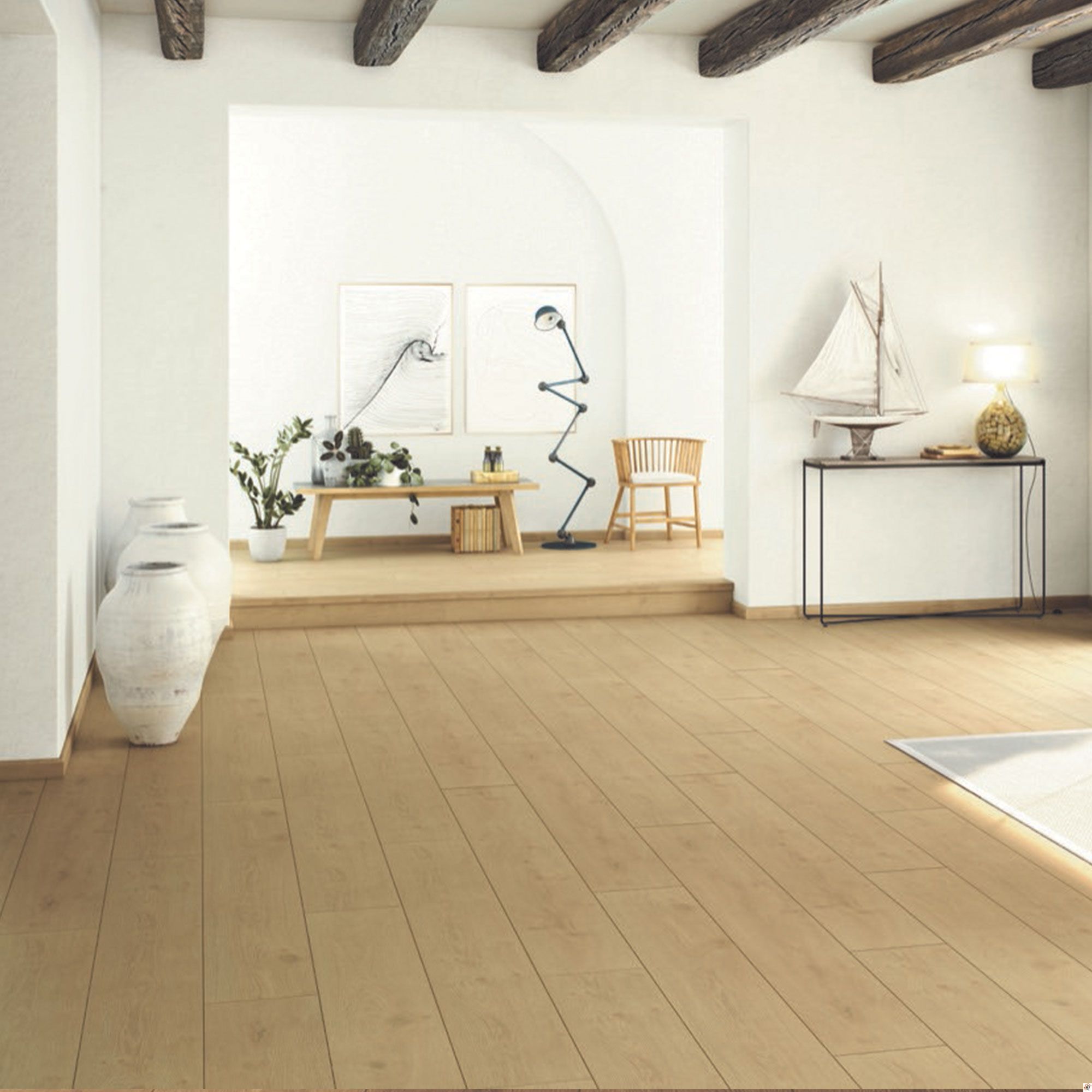 Ribadao - Stravaganza Collection 10 in. x 70 in. Vinyl Plank - Portofino floor installation