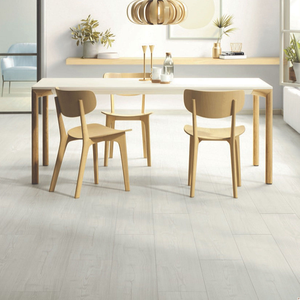 Ribadao - Stravaganza Collection 10 in. x 70 in. Vinyl Plank - Positano floor installation