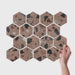 Marazzi - Curation 15 in. x 12 in. Polished Porcelain Hex Mosaic - Clay
