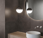 Happy Floors - Phase 24 in. x 48 in. Matte Porcelain Tile - Dark wall installation