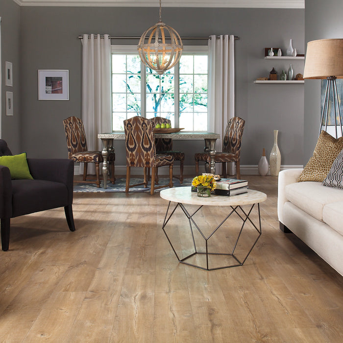 Quickstep - NatureTEK Select - Reclaime Collection Laminate Flooring - Malted Tawny Oak Room Scene