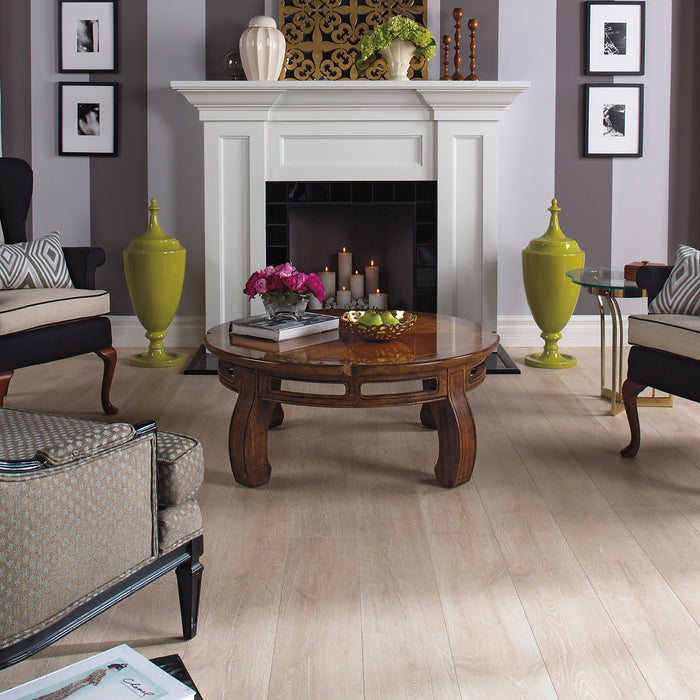 Quickstep - NatureTEK Select - Reclaime Collection Laminate Flooring - White Wash Oak Room Scene