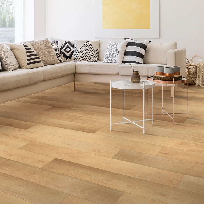 Quickstep - NatureTEK Plus - Abreeza Collection Laminate Flooring - Burrow Oak Room Scene
