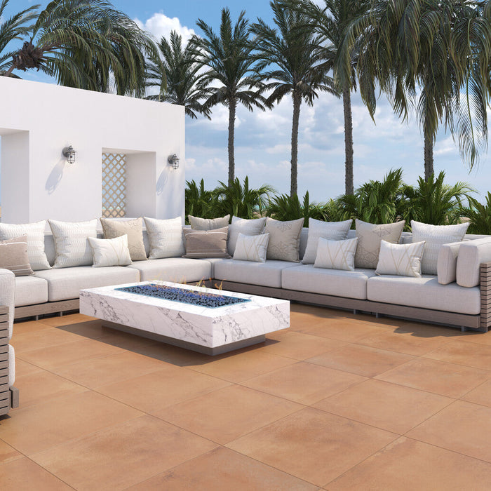 Daltile - Rekindle 24 in. x 24 in. Colorbody Porcelain Xterior Paver - Terracotta floor installation