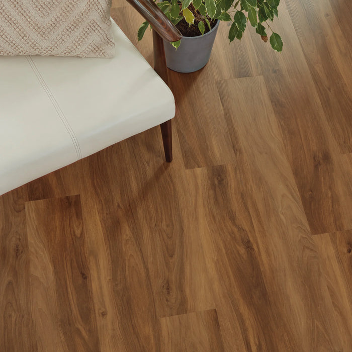 Karndean Korlok Reserve 48 in. x 7 in. Luxury Vinyl Tile - Marron Elm Installed