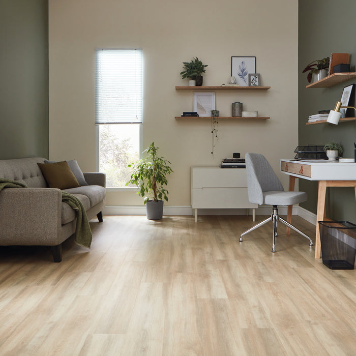 Karndean Korlok Reserve 48 in. x 7 in. Luxury Vinyl Tile - Millstone Sycamore Room Scene