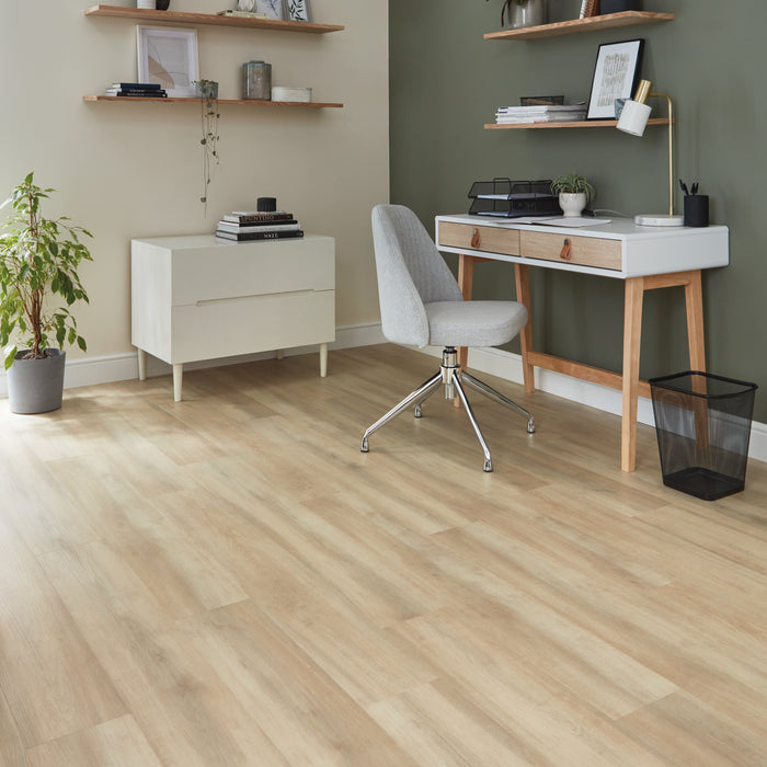 Karndean Korlok Reserve 48 in. x 7 in. Luxury Vinyl Tile - Millstone Sycamore Installed