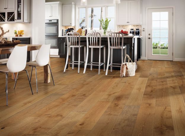 Robbins - Nature&#39;s Canvas Collection - 9&quot; W - Engineered Hardwood - Botanical Brown floor installation