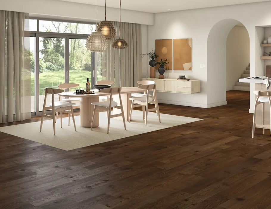 LM Flooring - Duet Herringbone & Plank 7.5 in Engineered Hardwood - Rhett's Desire floor installation