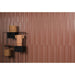 Emser Tile - Ribbella - 4" x 15" Glossy Porcelain Tile - Brick installed