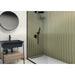 Emser Tile - Ribbella - 4" x 15" Glossy Porcelain Tile - Forest Installed