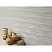 Emser Tile - Ribbella - 4" x 15" Glossy Porcelain Tile - Ivory Installed