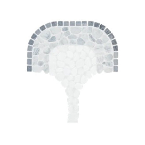 Anatolia - Cabana 8 in. x 15 in. Tumbled Stone Pebble Mosaic - Flow - River