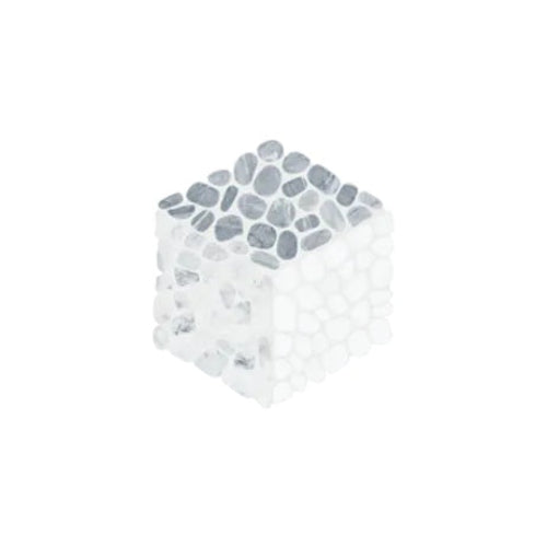 Anatolia - Cabana 10 in. x 12 in. Tumbled Stone Pebble Mosaic - Node - River
