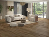 LM Flooring - Duet Herringbone & Plank 7.5 in Engineered Hardwood - Rochester's Devotion floor installation