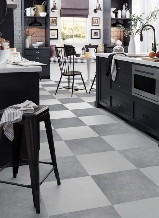 Mannington - ADURA Flex 18" x 18" Villa - Sandstone floor installation