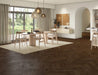 LM Flooring - Duet Herringbone & Plank 5 in Engineered Hardwood - Scarlett's Fire floor installation