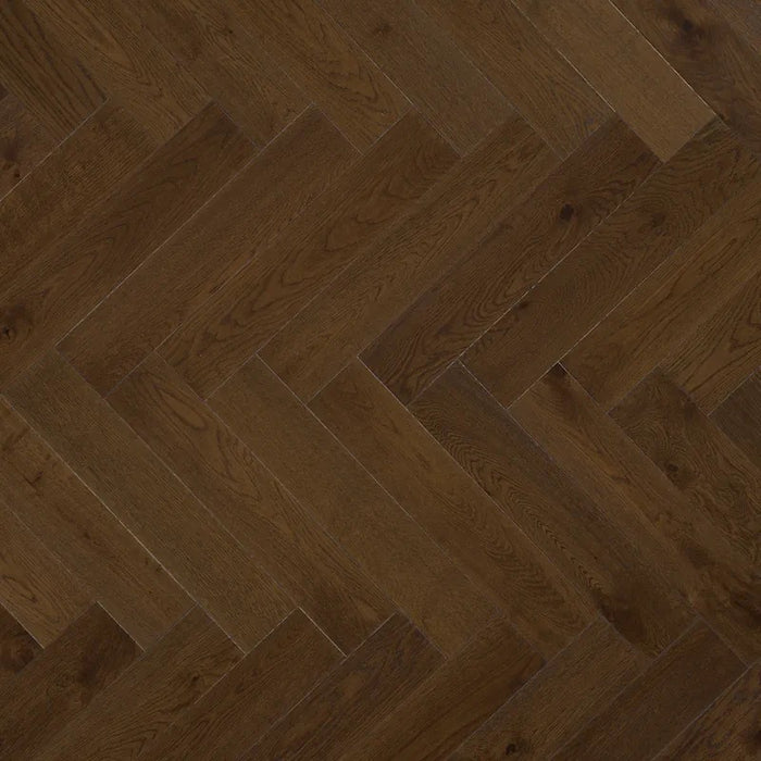 LM Flooring - Duet Herringbone & Plank 5 in Engineered Hardwood - Scarlett's Fire