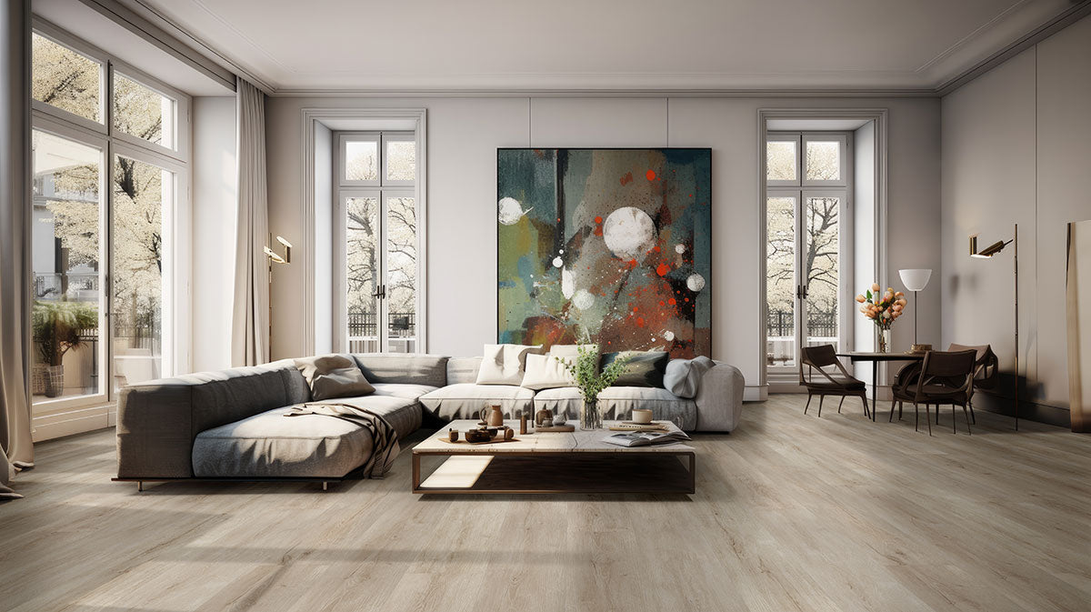 MSI - Laurel Luxury Vinyl Plank - Shasta Grove Living Room Install