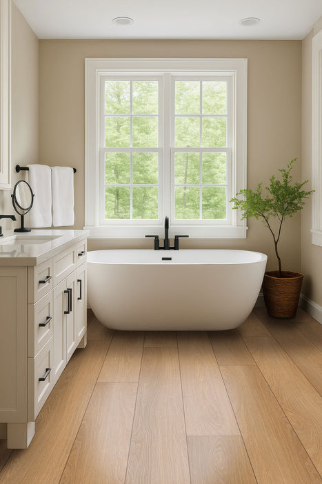 MSI - Shorecliffs Collection - 9 in. x 87 in. - Houston Trail floor installation