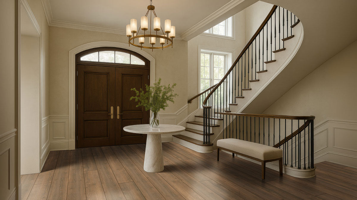 MSI - Shorecliffs Collection - 9 in. x 87 in. - Roghan floor installation