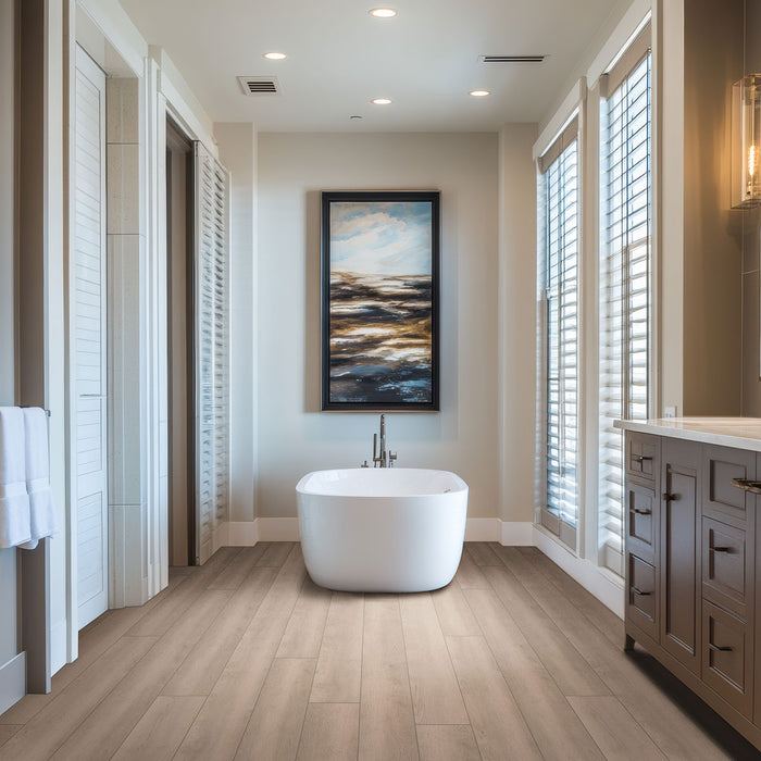 MSI - Shorecliffs Collection - 9 in. x 87 in. - Sunny Shake floor installation