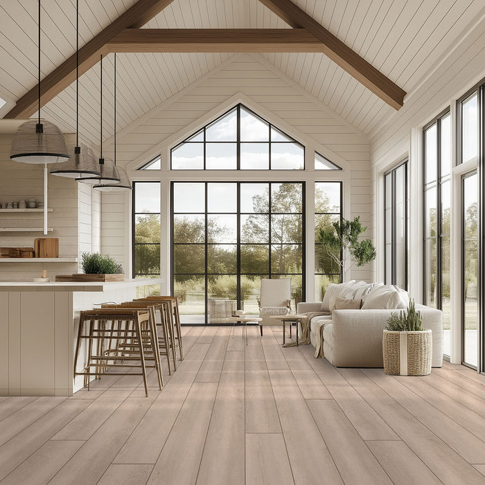 MSI - Shorecliffs Collection - 9 in. x 87 in. - Sunny Shake floor installation