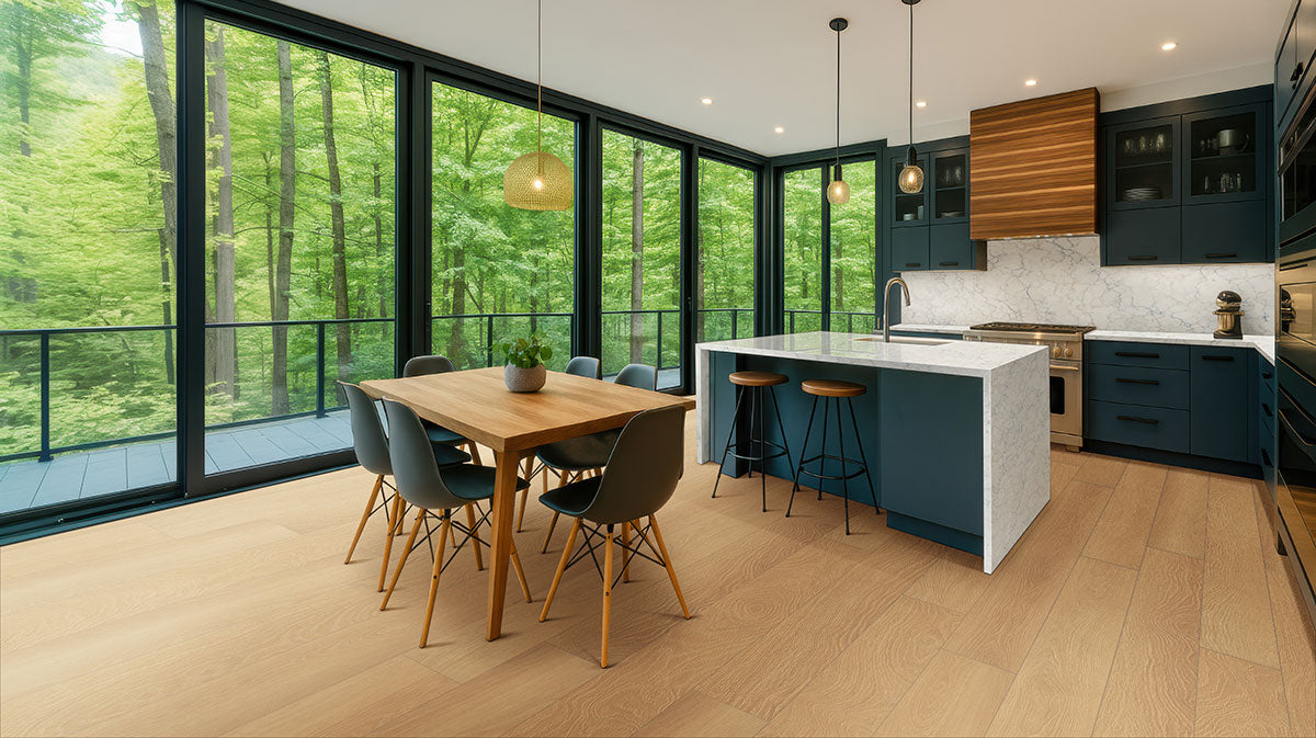 MSI - Shorecliffs Collection - 9 in. x 87 in. - Wallingford Blonde floor installation