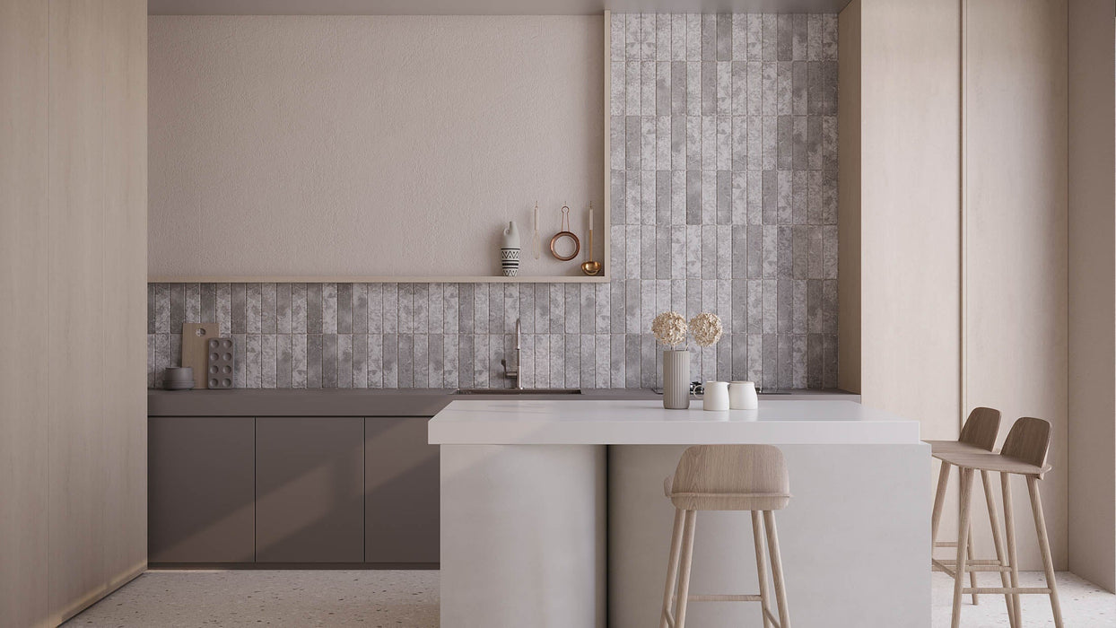 Bellagio - Sential Collection - 3" x 11" Ceramic Tile - Clousse wall installation
