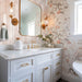 MSI - Stella 2 in. x 10 in. Ceramic Tile - Blush Bathroom Instal